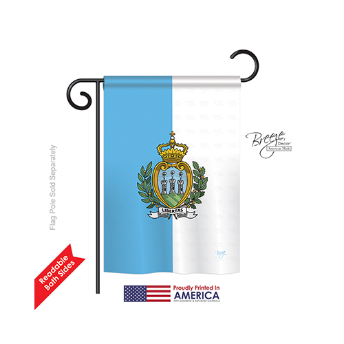 58320 San Marino 2-Sided Impression Garden Flag - 13 x 18.5 in.