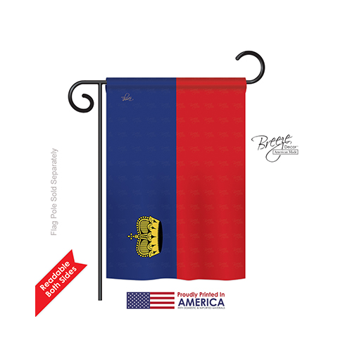 58321 Liechtenstein 2-Sided Impression Garden Flag - 13 x 18.5 in.