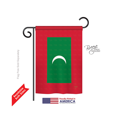 58329 Maldives 2-Sided Impression Garden Flag - 13 x 18.5 in.