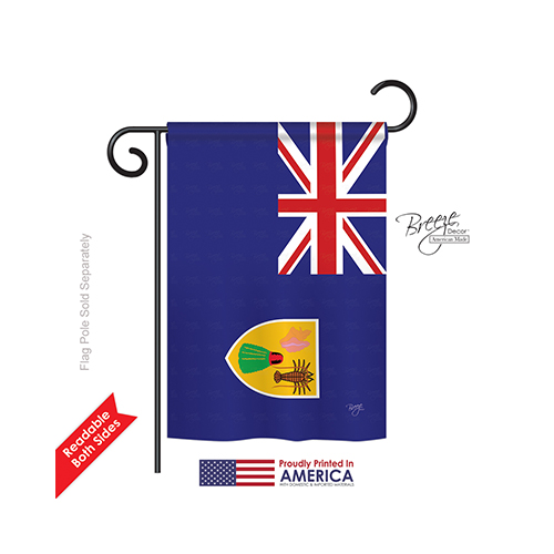 58335 Turks & Caicos 2-Sided Impression Garden Flag