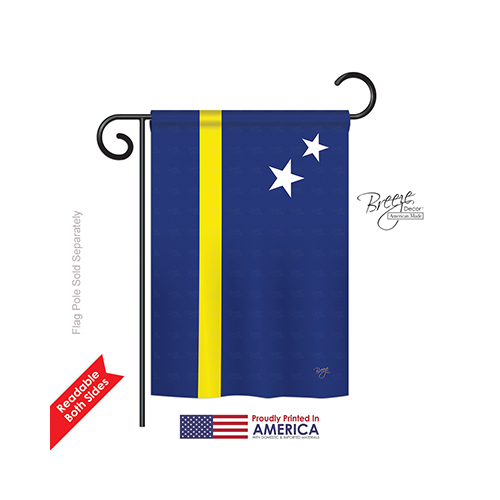 58343 Curacao 2-Sided Impression Garden Flag - 13 x 18.5 in.