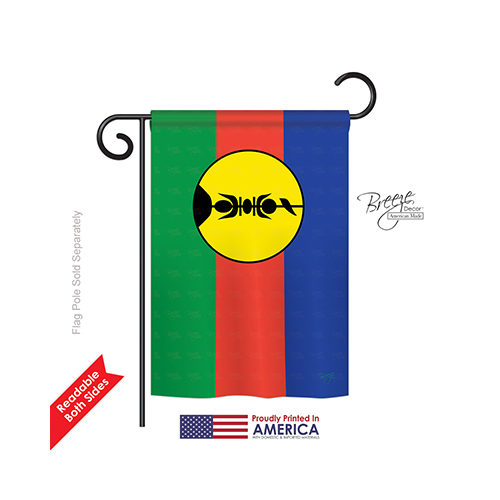 New Caledonia 2-Sided Impression Garden Flag - 13 x 18.5 in.