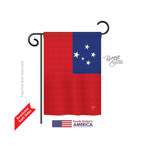 58351 Samoa 2-Sided Impression Garden Flag - 13 x 18.5 in.