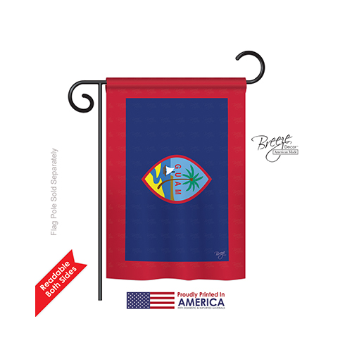 58353 Guam 2-Sided Impression Garden Flag - 13 x 18.5 in.