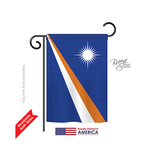 58356 Marshall Islands 2-Sided Impression Garden Flag - 13 x 18.5 in.