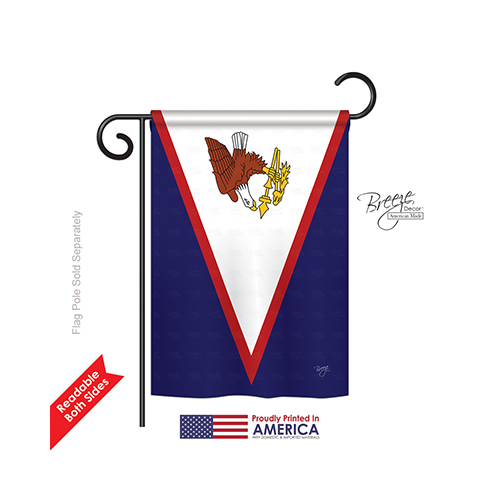 58360 American Samoa 2-Sided Impression Garden Flag - 13 x 18.5 in.