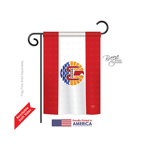 58361 French Polynesia 2-Sided Impression Garden Flag - 13 x 18.5 in.