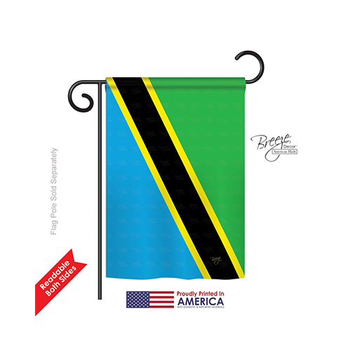 58363 Tanzania 2-Sided Impression Garden Flag - 13 x 18.5 in.