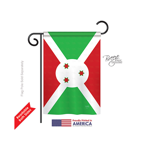 58365 Burundi 2-Sided Impression Garden Flag - 13 x 18.5 in.
