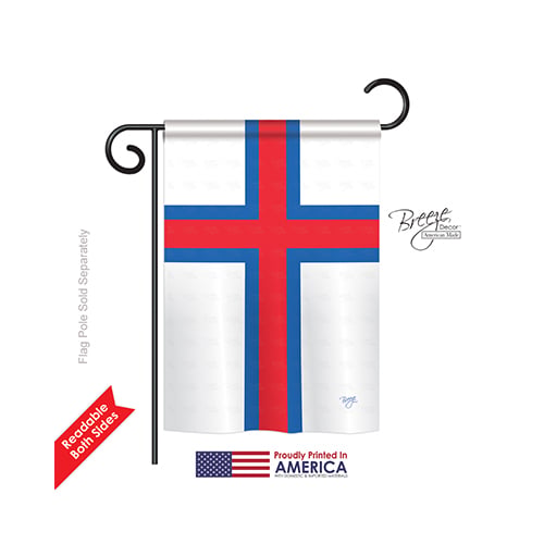 58376 Faroe Islands 2-Sided Impression Garden Flag - 13 x 18.5 in.