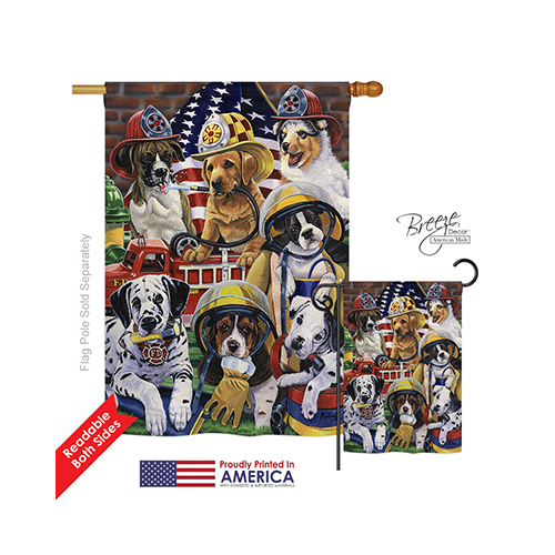 10048 Pets Hero Helpers 2-Sided Vertical Impression House Flag - 28 x 40 in.