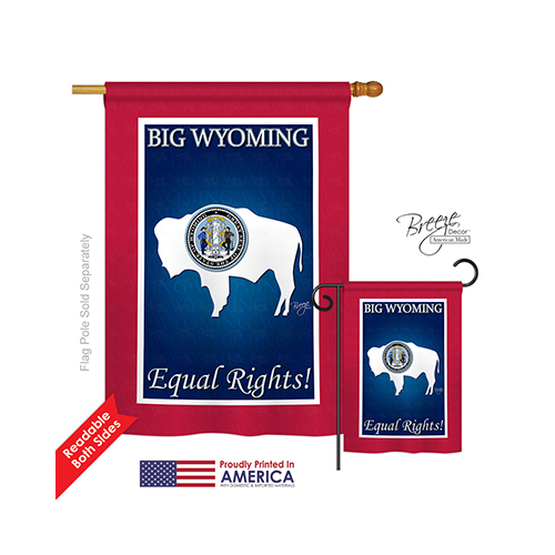 08189 States Wyoming 2-Sided Vertical Impression House Flag 28 x 40 in.