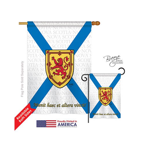 08187 Canada Provinces Nova Scotia 2-Sided Vertical Impression House Flag - 28 x 40 in.