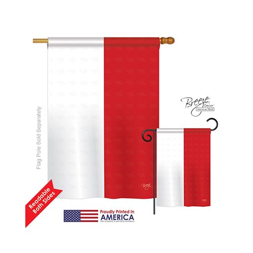 08257 Indonesia 2-Sided Vertical Impression House Flag 28 x 40 in.