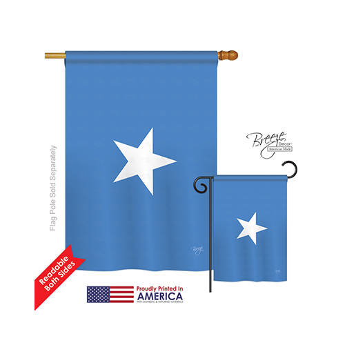 08298 Somalia 2-Sided Vertical Impression House Flag - 28 x 40 in.