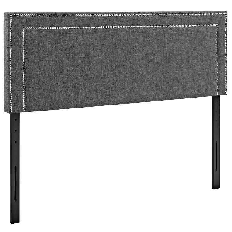 Picture of Modway MOD-5378-GRY Jessamine Queen Fabric Headboard, Gray