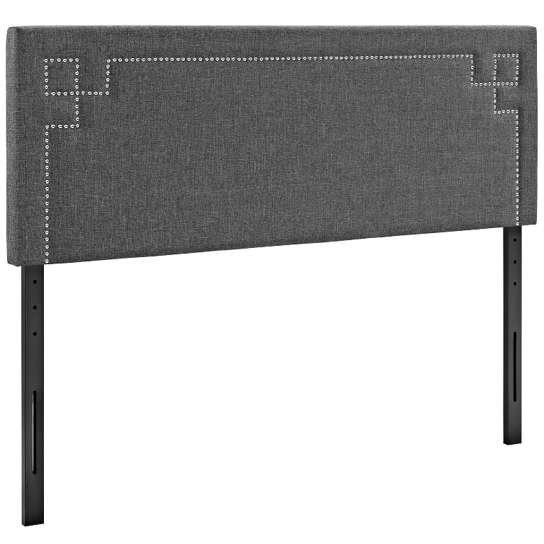 Picture of Modway MOD-5402-GRY Josie Queen Fabric Headboard, Gray