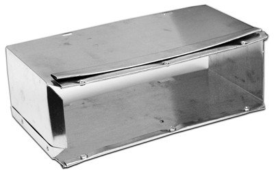 Lambro 106S 3.25 x 10 in. Aluminum Wall Vent with Screen
