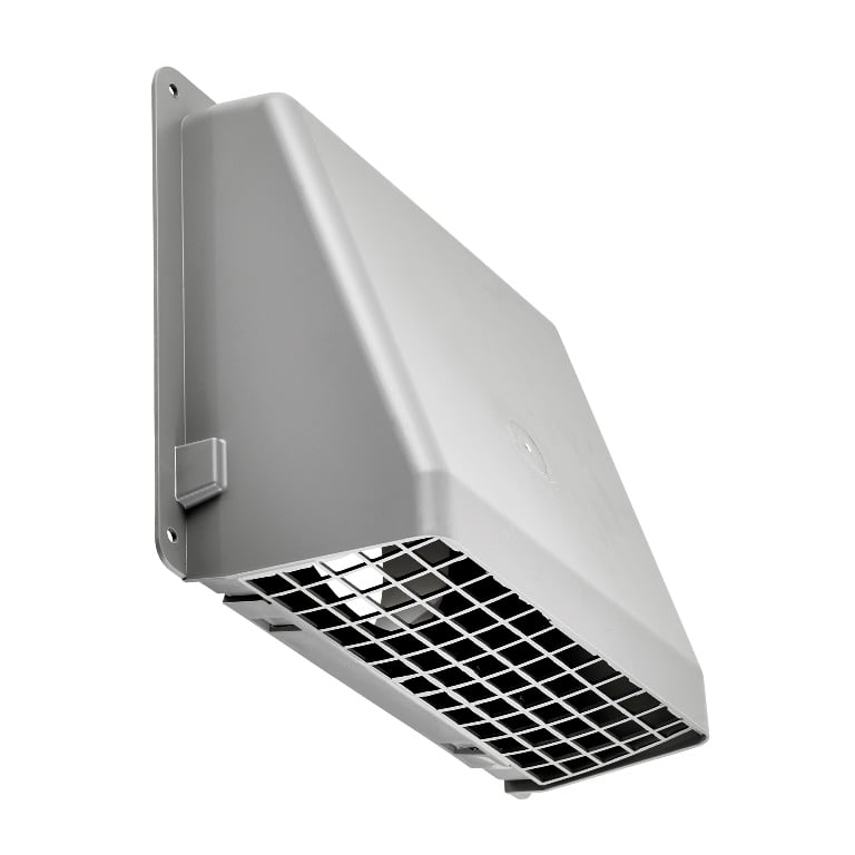 6 in. Gray Plastic Wall Vent - Pack of 18
