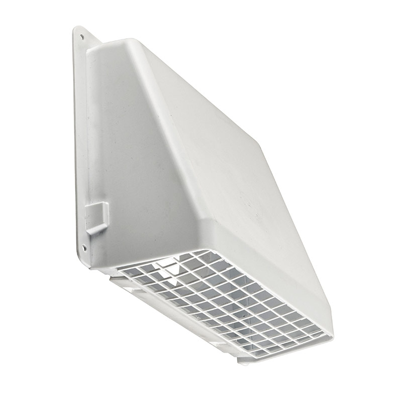 6 in. White Plastic Wall Vent - Pack of 18