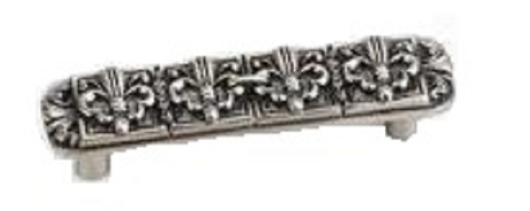 3 in. Fleur de Lis Pull - Pewter