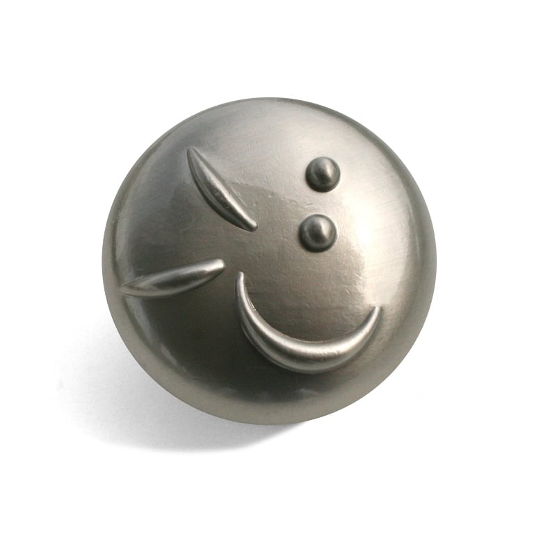 1.38 in. Graffiti Knob - Satin Nickel