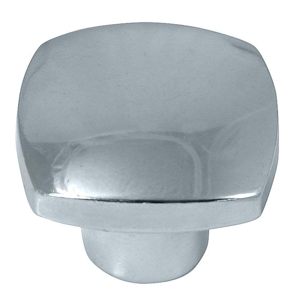 74426 1.5 in. Aventura Square Knob - Polished Chrome