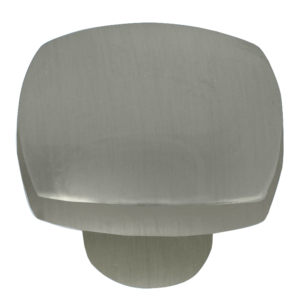 1.5 in. Aventura Square Knob - Satin Nickel