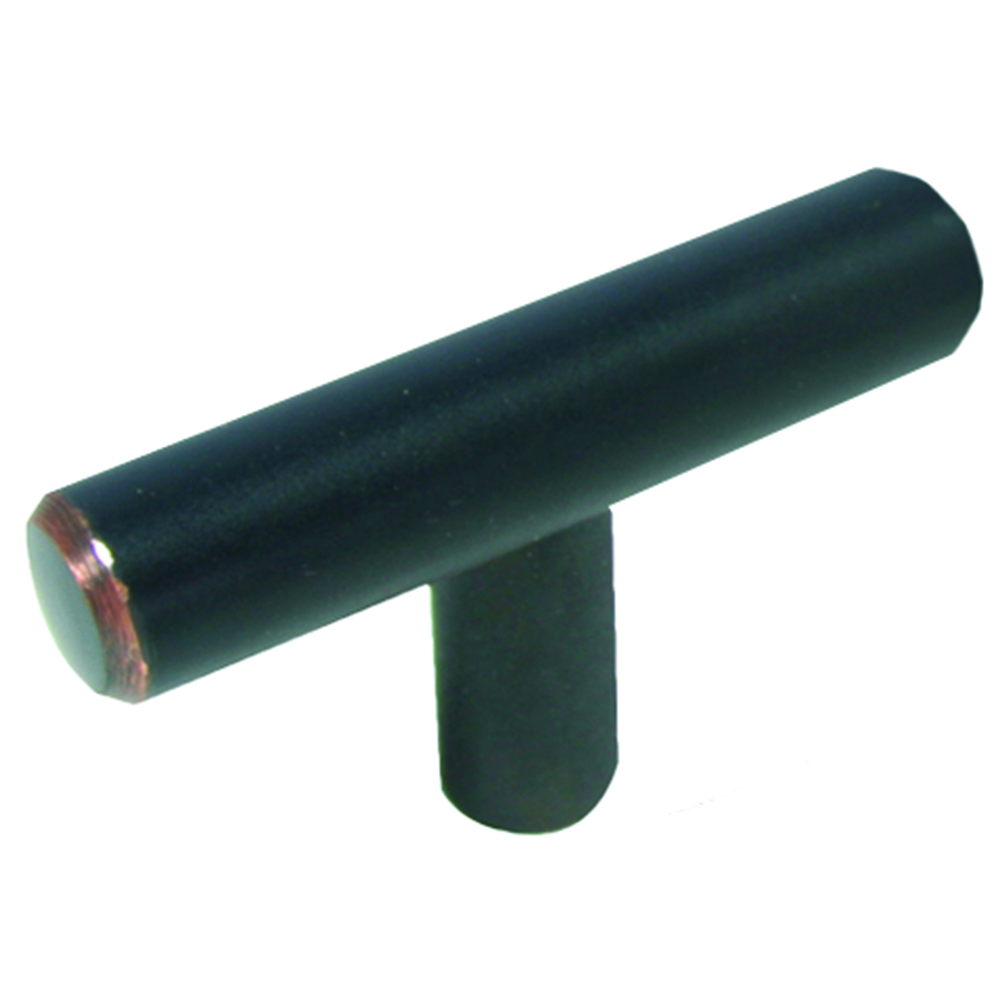 Steel T - Bar Knob - Oil Rubbed Bronze - 2 in.