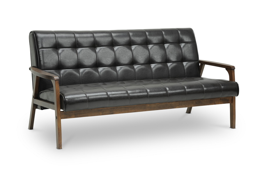 Picture of Baxton Studio TOGO SF-109-541 Mid-Century Master Piece Sofa-Brown - 30.63 x 63.75 x 27 in.