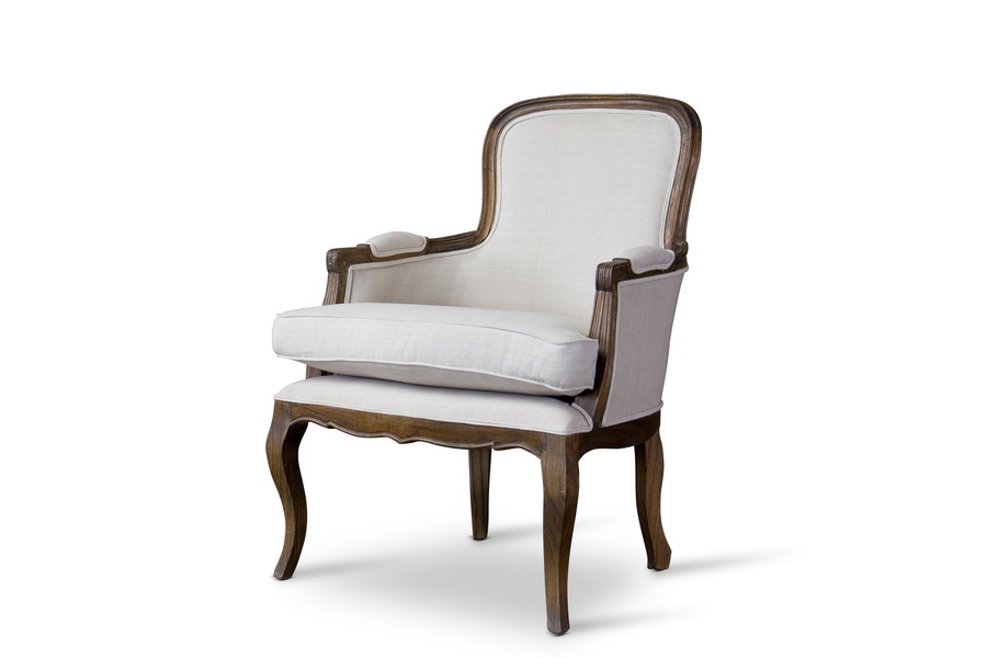 Picture of Baxton Studio PLN22Mi ASH2 Napoleon Traditional French Accent Chair-Ash - 36 x 25.2 x 22.6 in.
