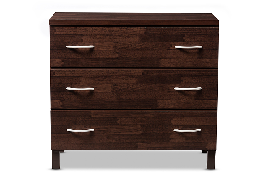Picture of Baxton Studio BR888023-Dirty Oak-Maple Maison Modern & Contemporary Oak Brown Wood 3-Drawer Storage Chest - 28.51 x 31.2 x 15.6 in.