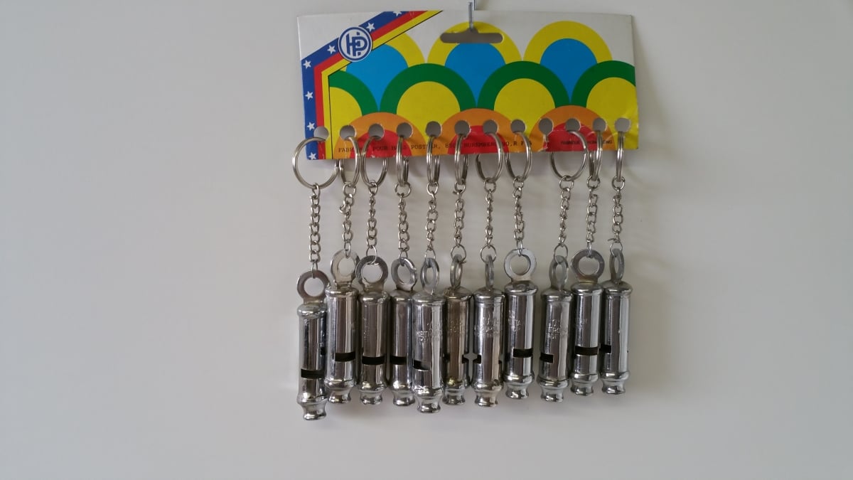 110K Mini Dog Whistle Keychain - 2 Dozen