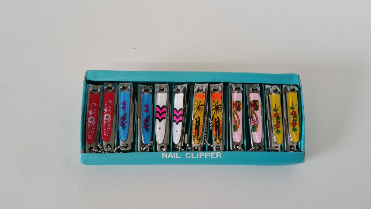 709 Pocket Keychain Nail Clippers, Assorted Color - 2 Dozen