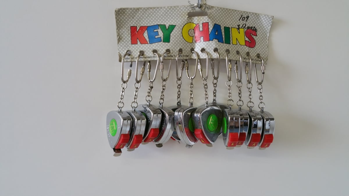 MT-40 Triangle Tape Measure Keychain - 2 Dozen