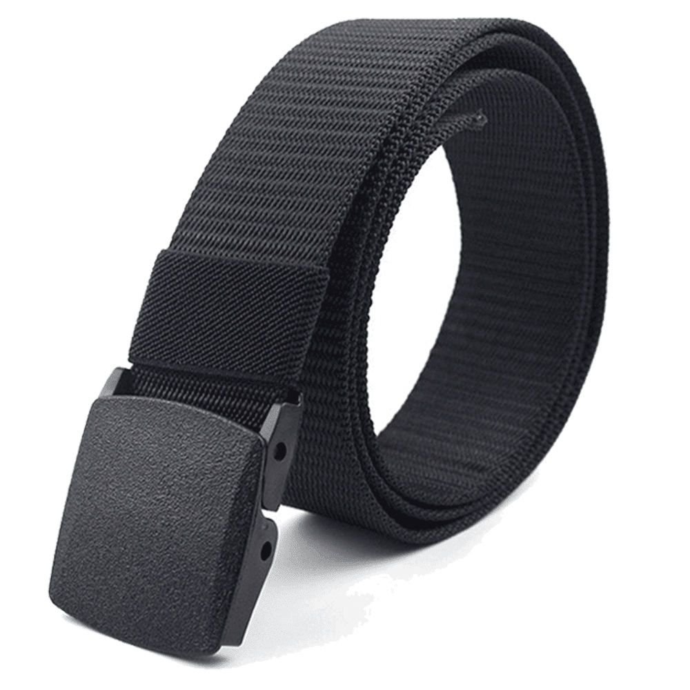 TAC-XG-TB2-BLK Adjustable Nylon Belt with Plastic Buckle, Black