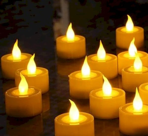 Picture of EcoGear FX HOM-CANDL-24PK LED Tealight Flameless Candles with Batteries - Pack of 24