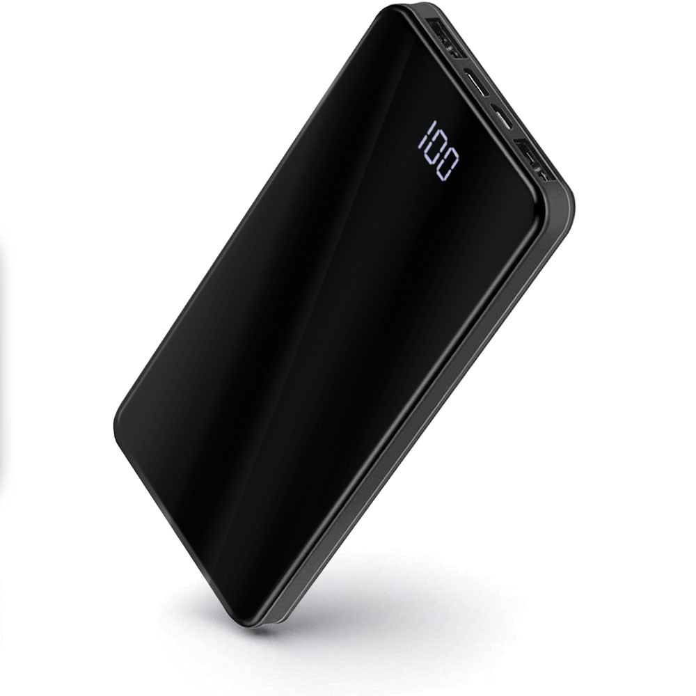 Picture of EcoGear FX PAC-PBH10-PBANK PBH10 Portable Power Bank Fast Phone Charger&#44; Black & White