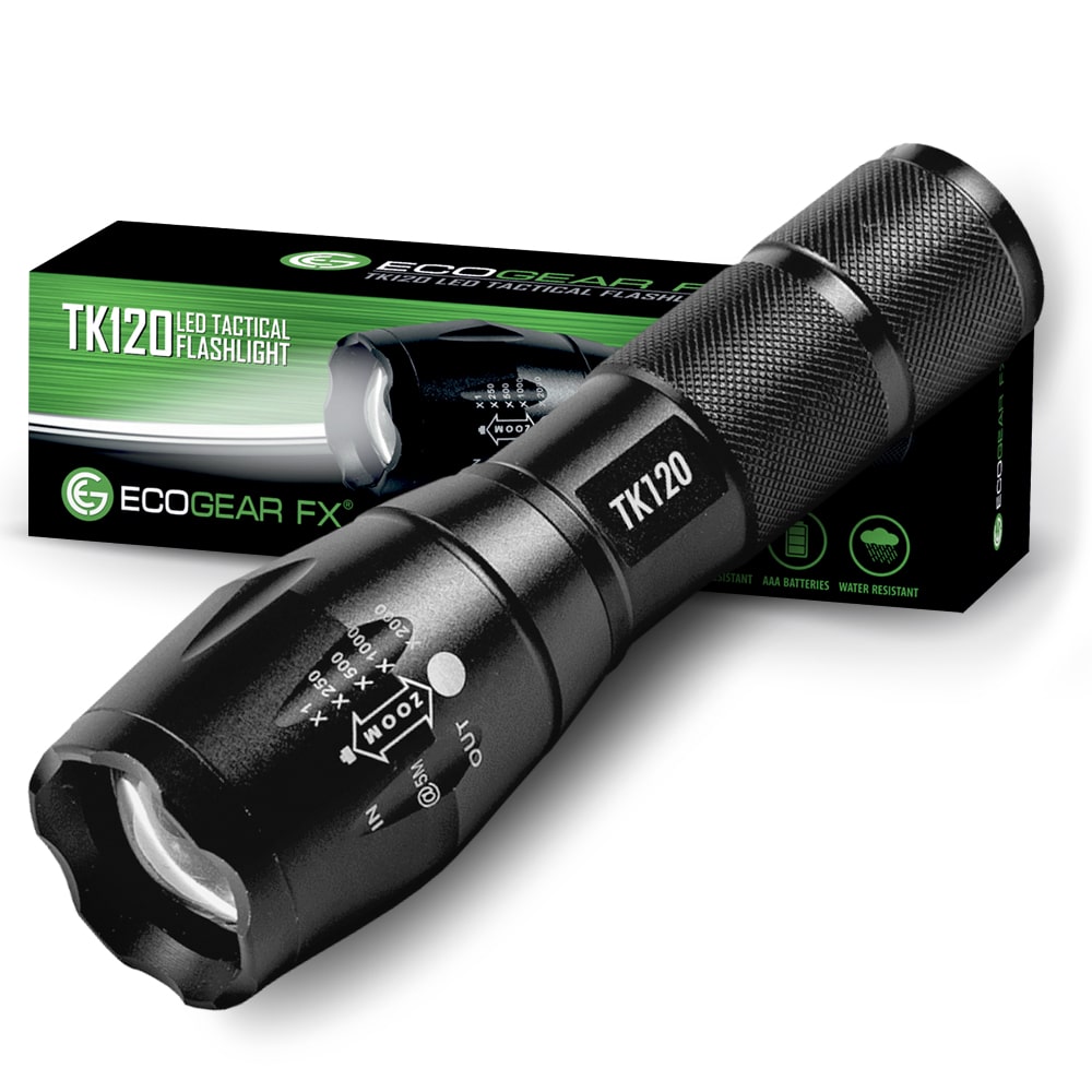 Picture of EcoGear FX FLA-TK120-SGL TK120 LED Tactical Flashlights with Strobe