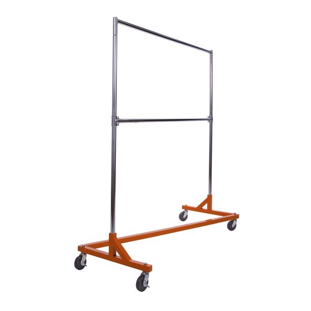 Picture of Econoco RZK8RNGDH Economy Z-Rack With Orange Base Includes Add - On Bar