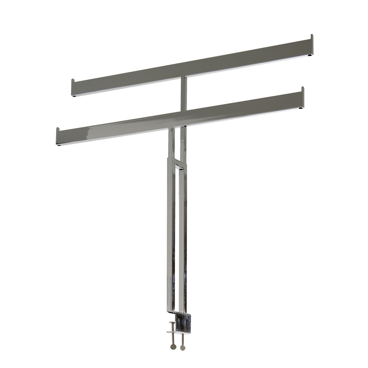 Picture of Econoco VM55-BT T Style Double Bar Rack Topper - Chrome