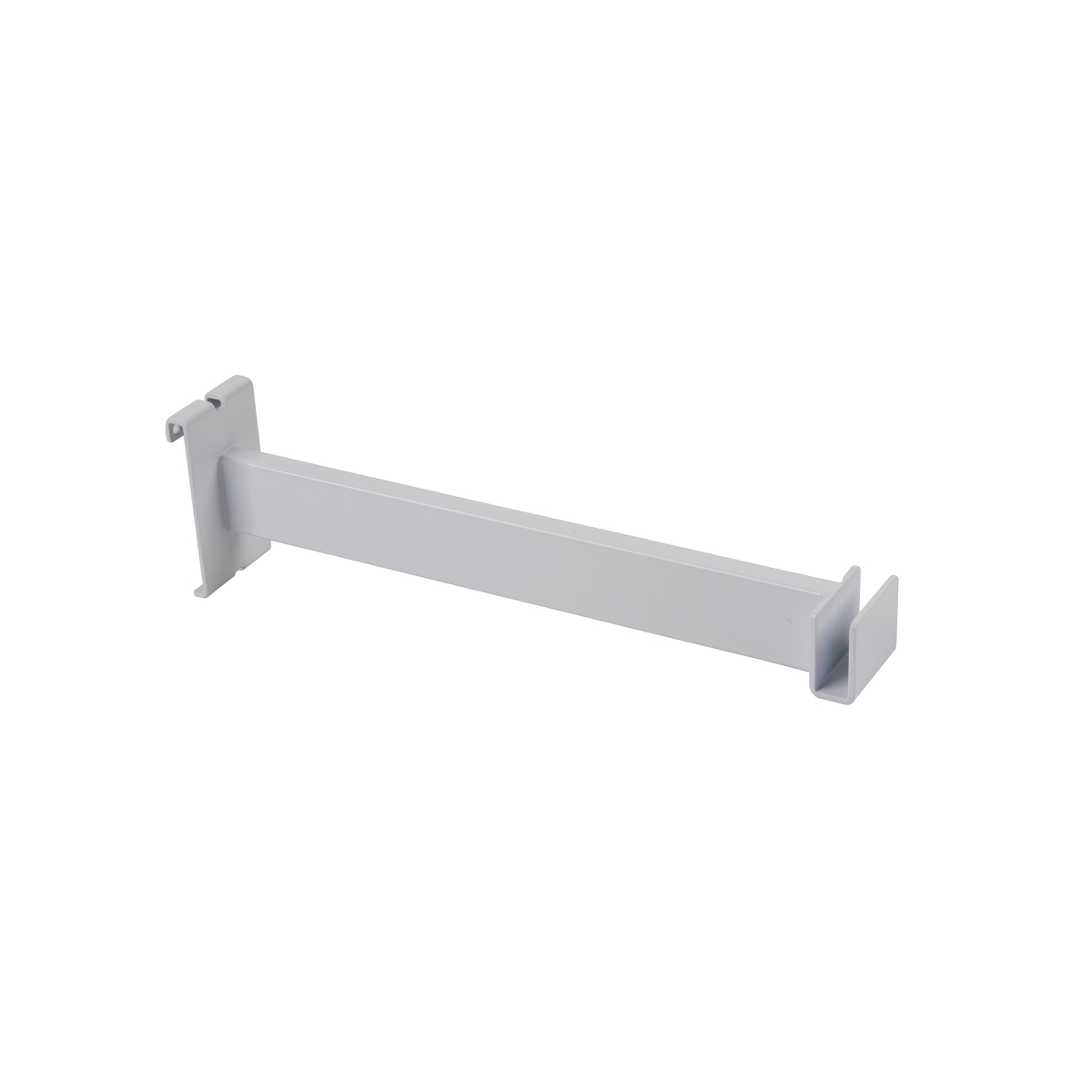 WTE-FB 12 in. Blade Hangrail Bracket to Hold Rectangular Tubing, White - Semigloss