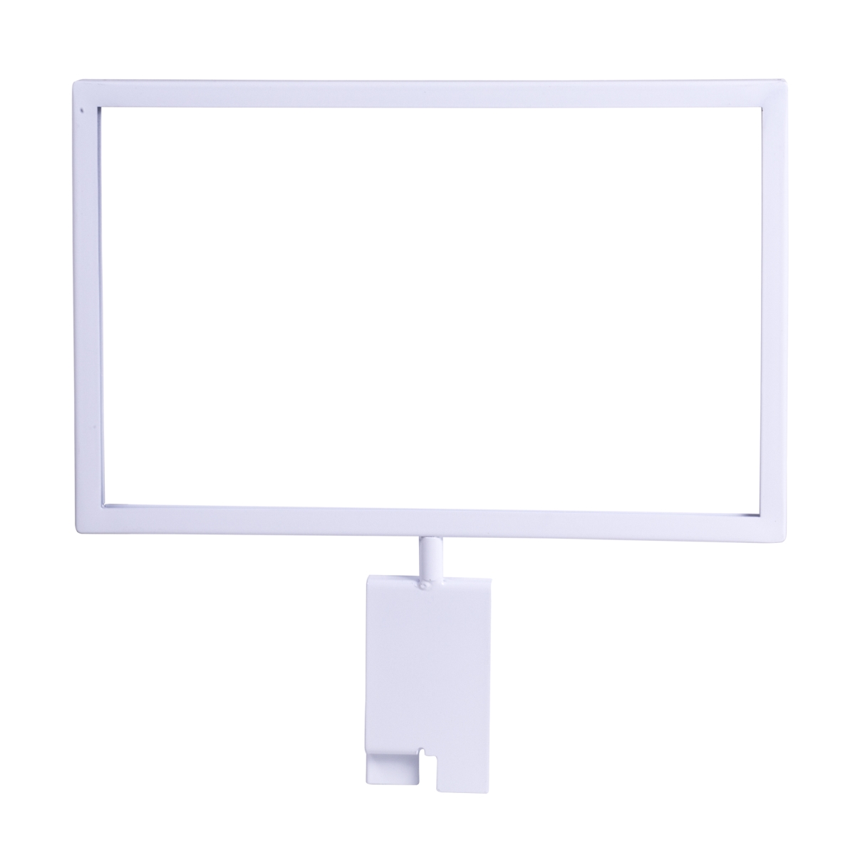 WTEMC711 7 x 11 in. Metal Sign Holder for Gridwall, White