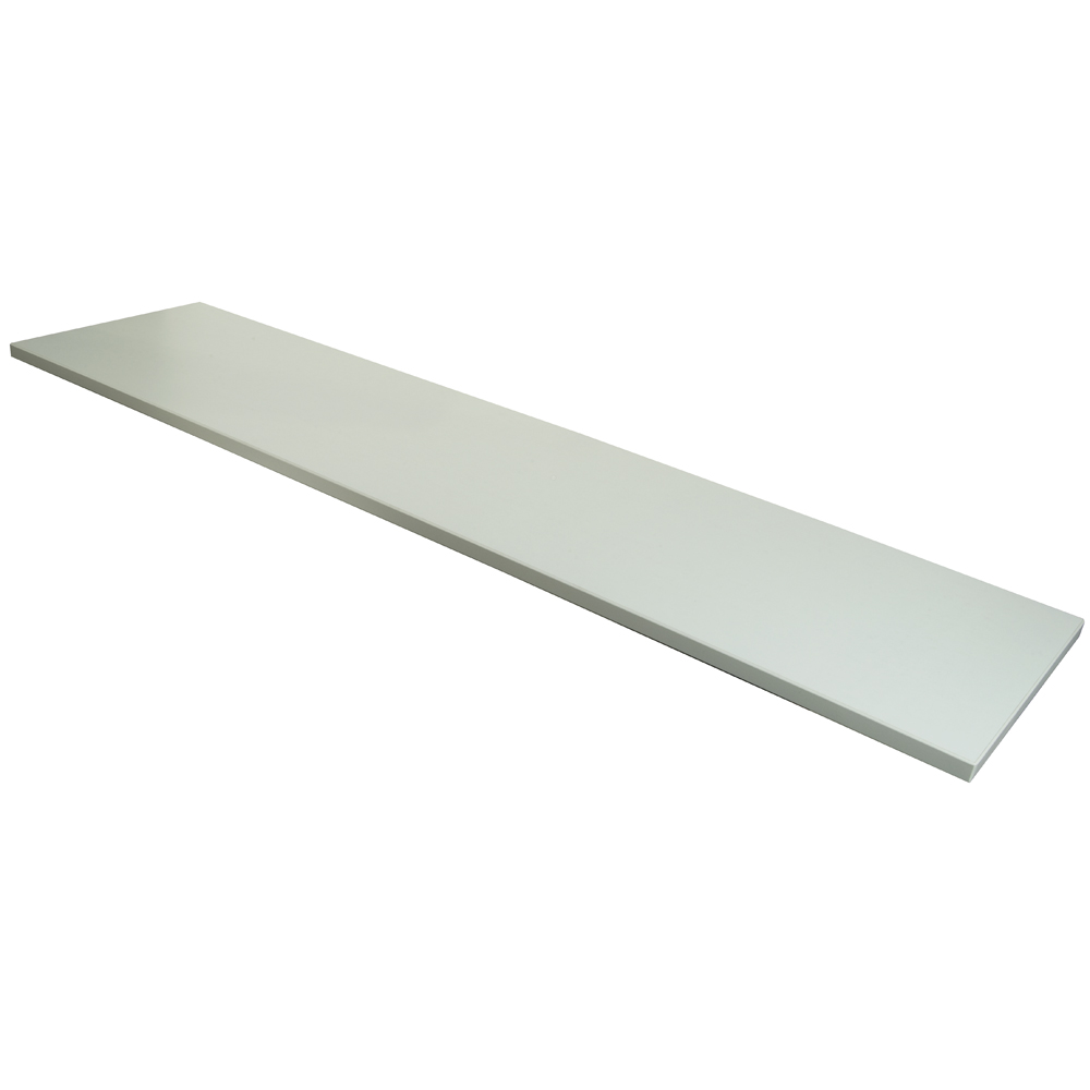 PW-1248WH 12 in. x 48 in. Melamine Shelf, White