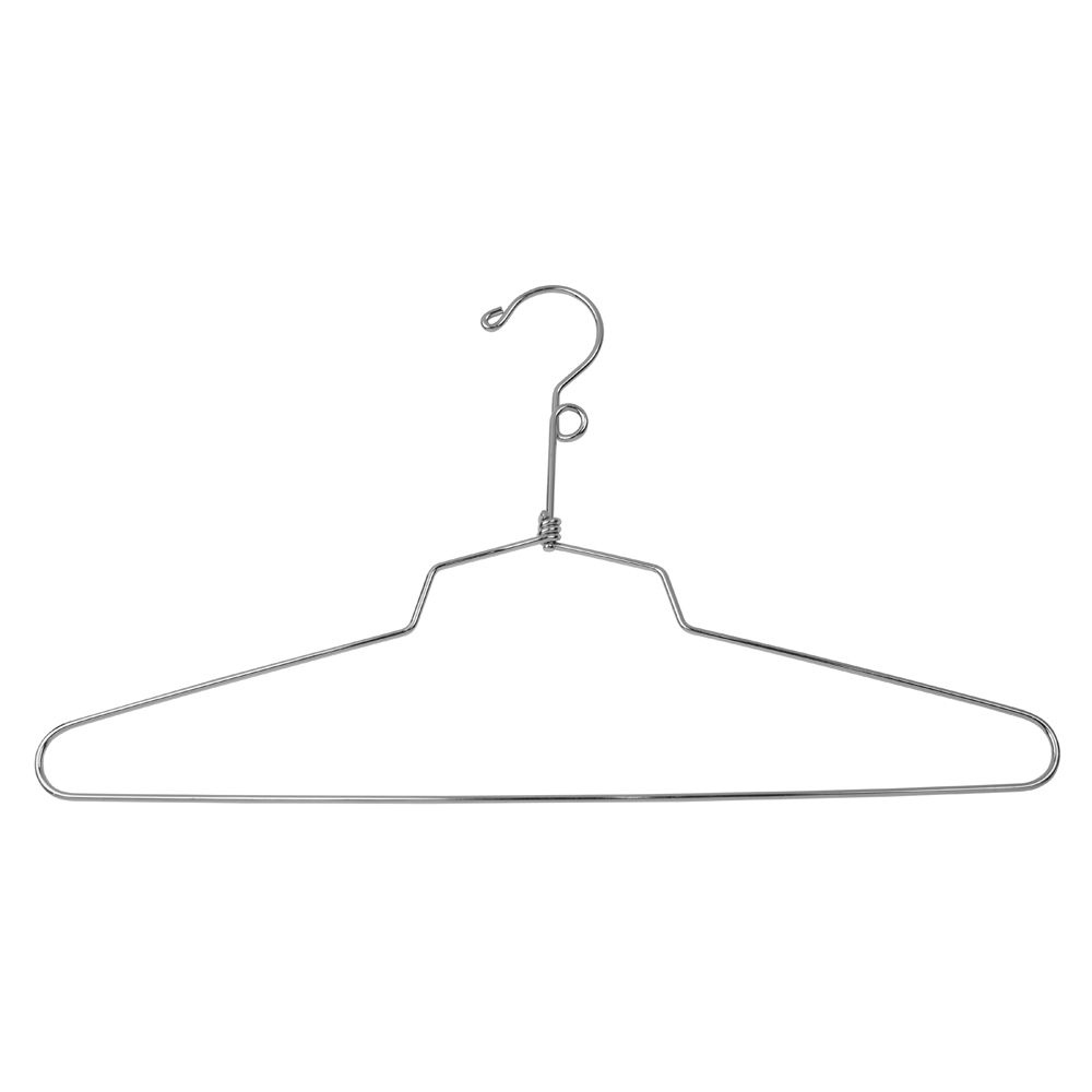Picture of Econoco SLD-16-LH 16 in. Steel Blouse &amp; Dress Hanger with Loop Hook - Chrome  Pack of 100