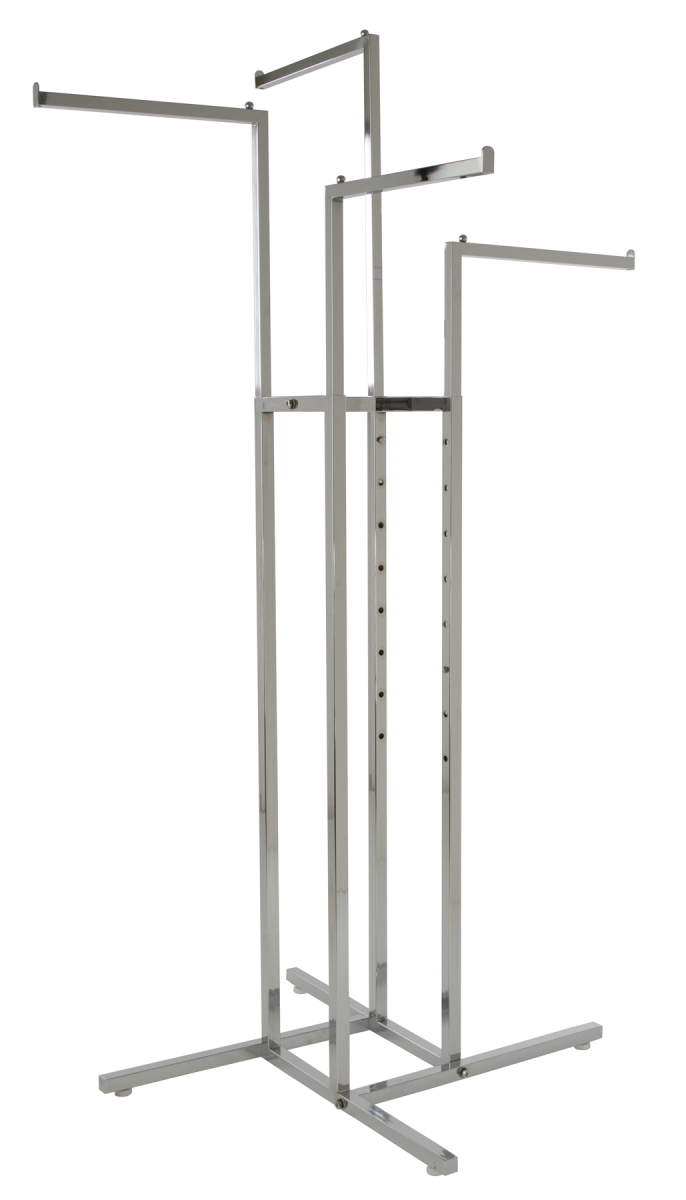 Picture of Econoco K10 4-Way with Straight Arms - Square Tubing - Chrome