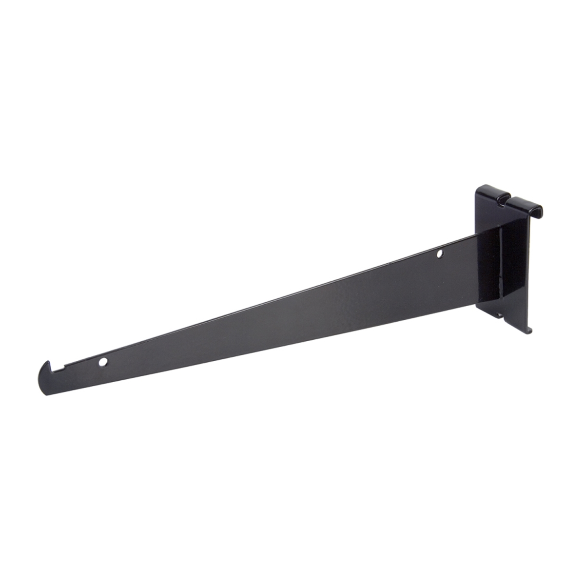 BLK-12KB 12 in. Shelf Bracket, Black - Semigloss