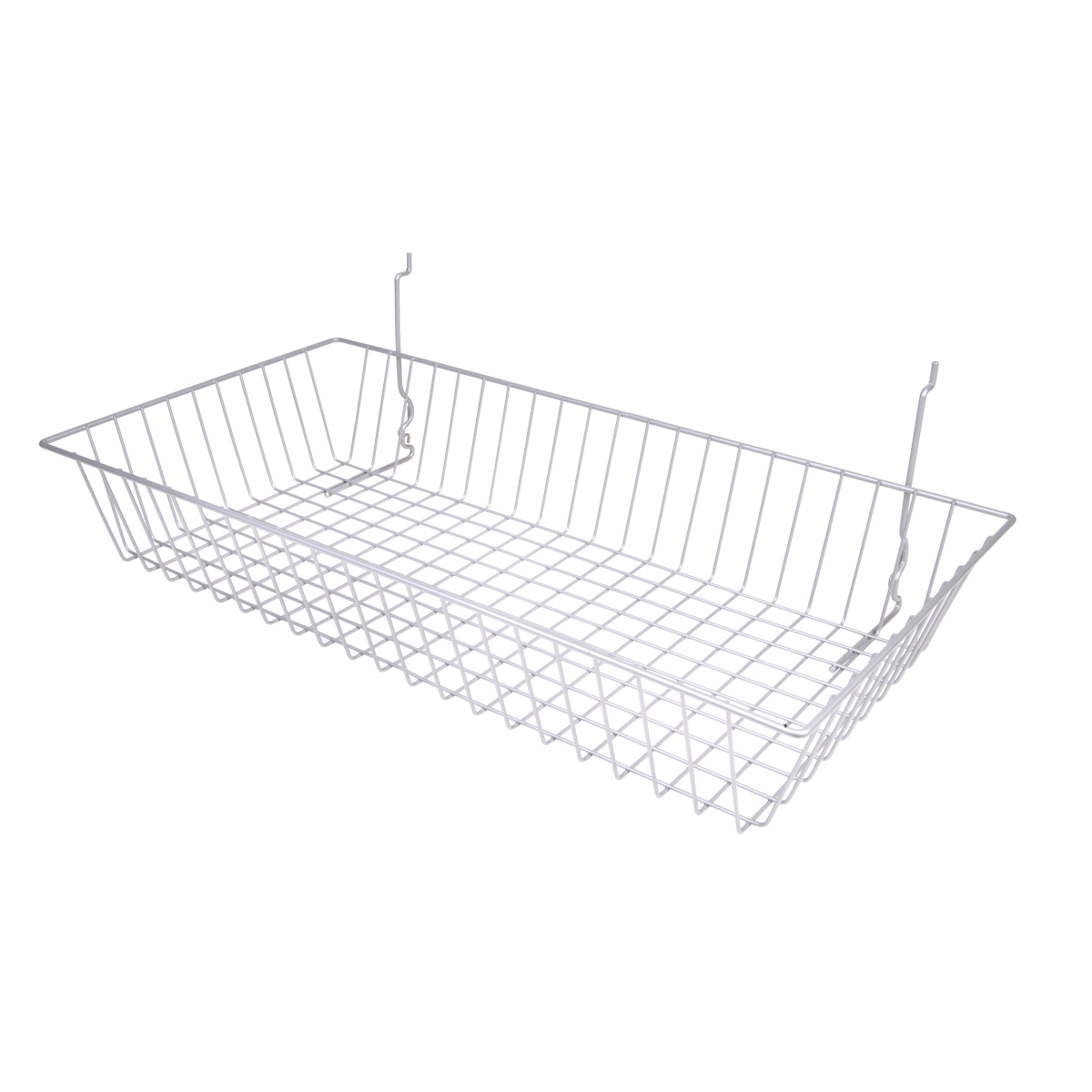 BSK11-EC 24 x 12 x 4 in. Shallow Basket  Epoxy Chrome - Semigloss  Pack of 6 -  Econoco, BSK11/EC