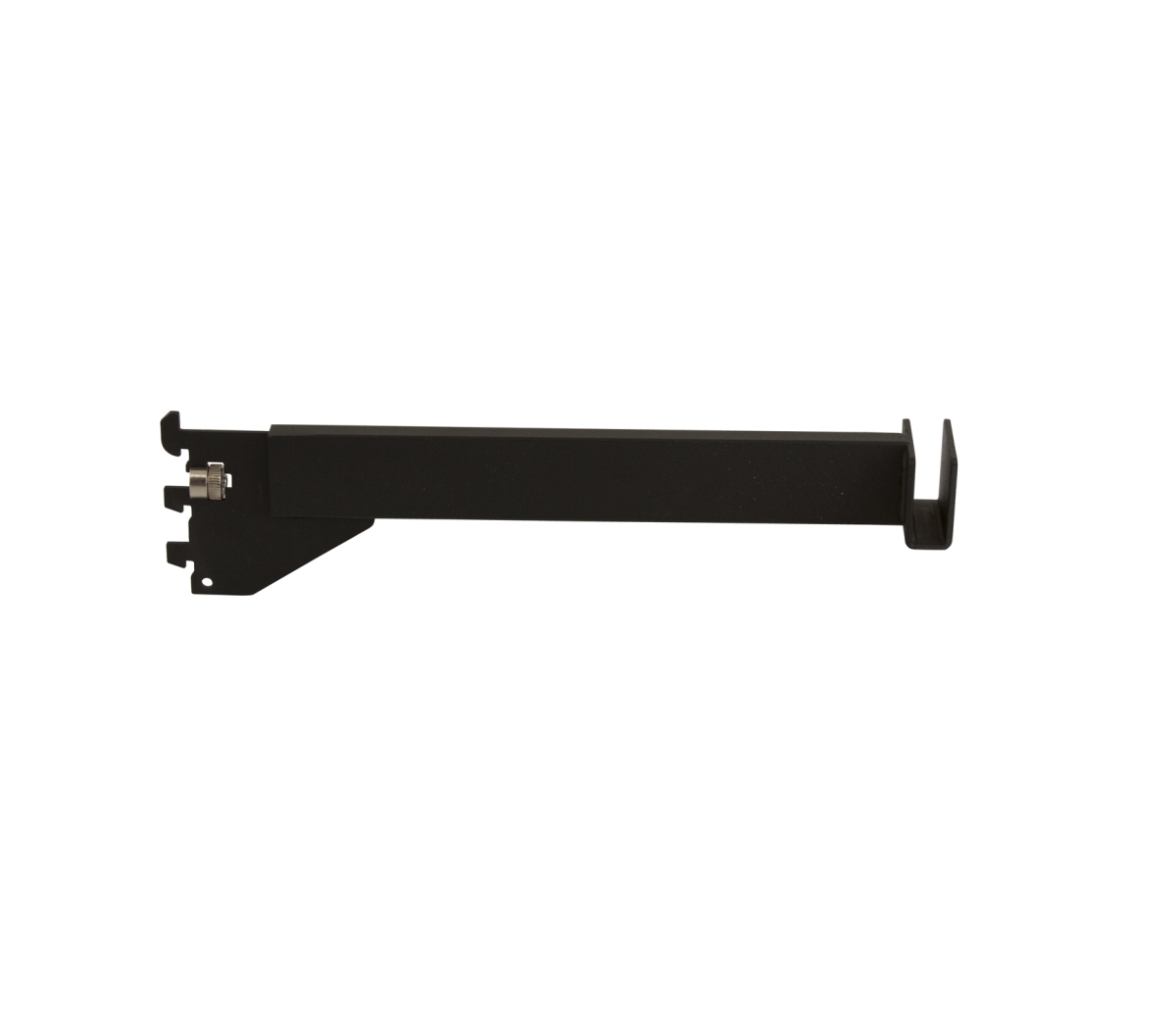 CR12-MAB 12 in. Bracket for 0.5 x 1.5 in. Rectangular Tubing with Tightening Screw, Black - Matte
