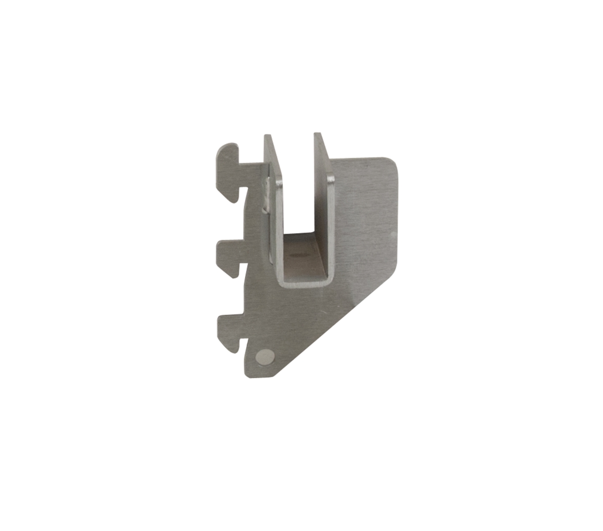 CR1-SC 1 in. Blade Bracket for 0.5 x 1.5 in. Rectangular Tubing with Nylon Stabilizer - Satin Chrome
